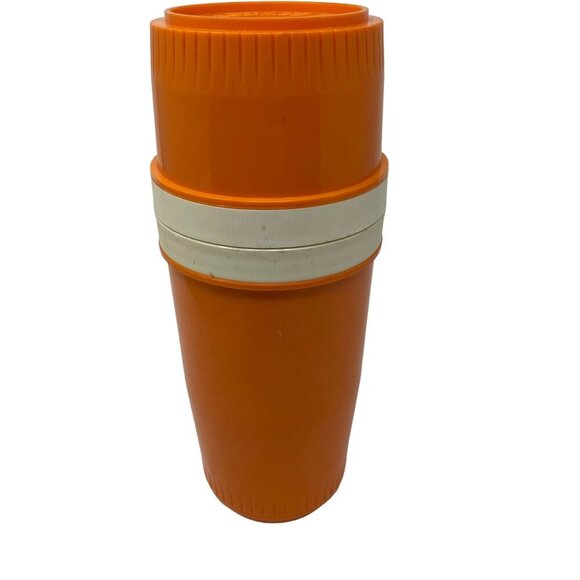 Vintage Tommee Tippee Playskool Babytainer Model 3300 Orange Baby Container - Picture 5 of 7